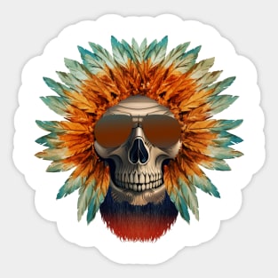 Summer skull Sticker